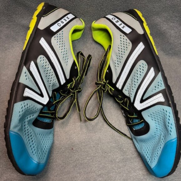 Xero Shoes HFS Men’s 11 Minimalist Running Shoes Blue Black Yellow Barefoot main image 5
